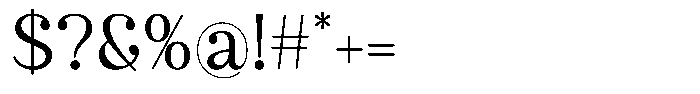 Castyla Regular Font OTHER CHARS