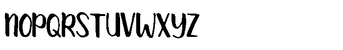 Casual Beauty Font UPPERCASE