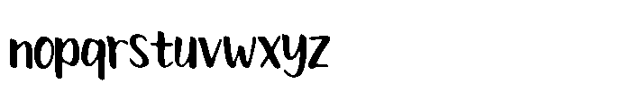 Casual Beauty Font LOWERCASE