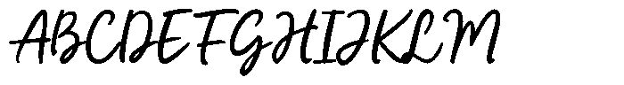 Casual Flow Font UPPERCASE