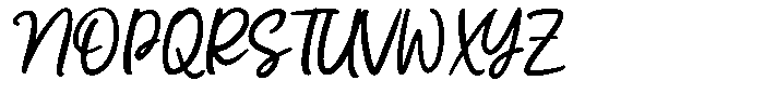Casual Flow Font UPPERCASE