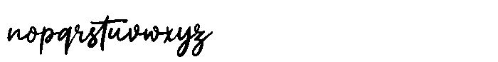 Casual Flow Font LOWERCASE