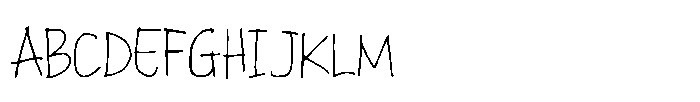 Casual Handlettered Font UPPERCASE