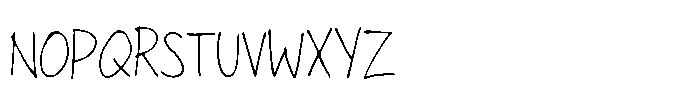 Casual Handlettered Font UPPERCASE