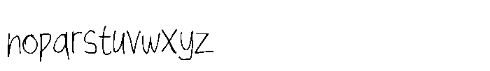 Casual Handlettered Font LOWERCASE