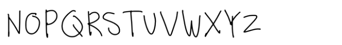 Casual Human Regular Font UPPERCASE