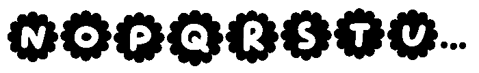 Casual Morning Cloud Font UPPERCASE