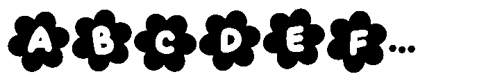 Casual Morning Flower Font UPPERCASE