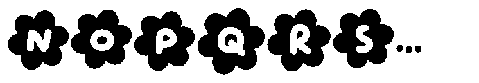 Casual Morning Flower Font UPPERCASE