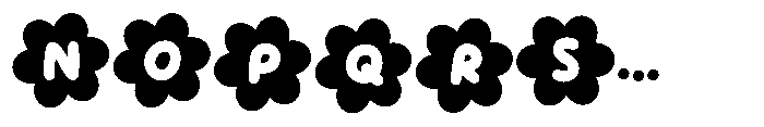 Casual Morning Flower Font LOWERCASE