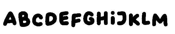 Casual Morning Rough Font UPPERCASE
