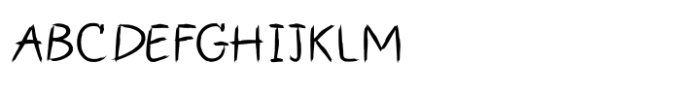 Casual Scribble Font UPPERCASE