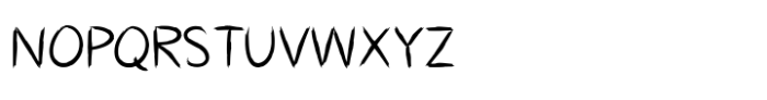 Casual Scribble Font UPPERCASE