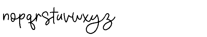 Casual Simone Font LOWERCASE