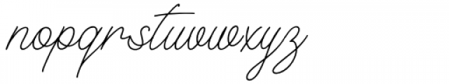 Casual Style Script Font LOWERCASE