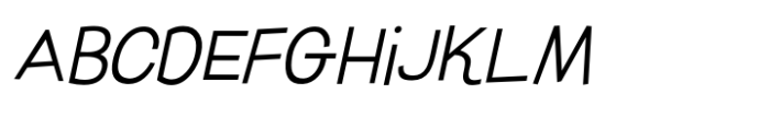Casual Sunday JNL Oblique Font UPPERCASE