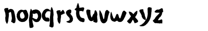 Cat Finger Left Font LOWERCASE