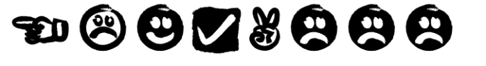 Cat Finger RightIcons Font UPPERCASE