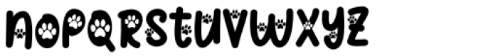 Cat Paw Regular Font LOWERCASE