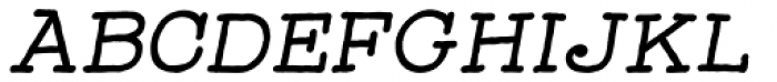 Catalina Typewriter Bold Italic Font UPPERCASE