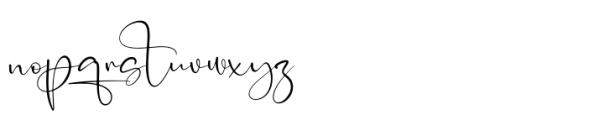 Catalistefa Signature Regular Font LOWERCASE