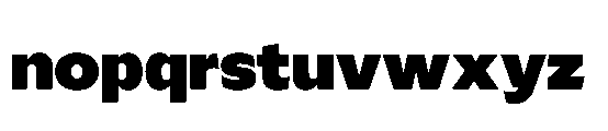 Catalize Black Font LOWERCASE
