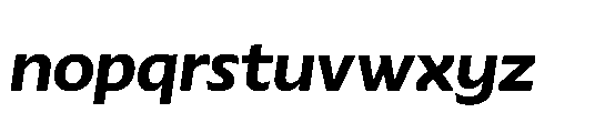 Catalize Bold Italic Font LOWERCASE