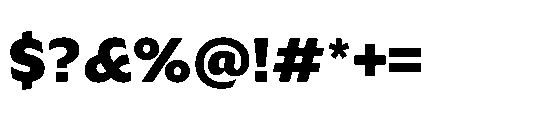 Catalize Extra Bold Font OTHER CHARS