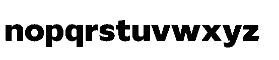 Catalize Extra Bold Font LOWERCASE