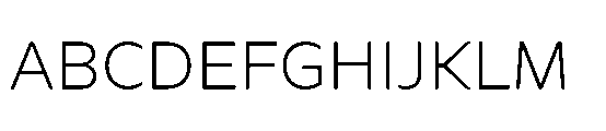 Catalize Extra Light Font UPPERCASE