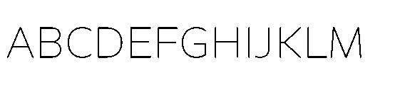 Catalize Thin Font UPPERCASE