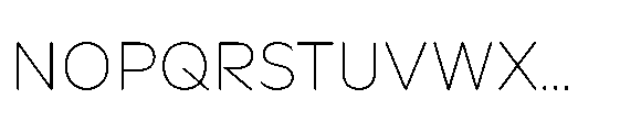Catalize Thin Font UPPERCASE