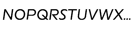 Catalize Variable Italic Font UPPERCASE