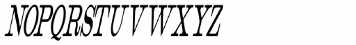 Catalog Serif Compressed Oblique JNL Font UPPERCASE