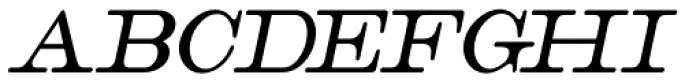 Catalog Serif Condensed Oblique JNL Font UPPERCASE