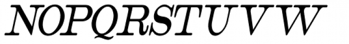 Catalog Serif Extra Condensed Oblique JNL Font UPPERCASE