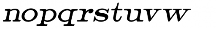 Catalog Serif Oblique JNL Font LOWERCASE