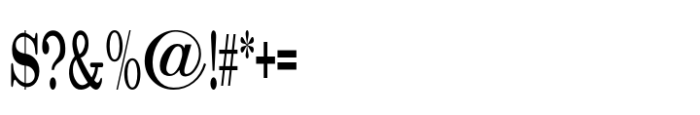 Catalog Serif UC JNL Font OTHER CHARS