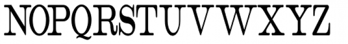 Catalog Serif Ultra Condensed JNL Font UPPERCASE
