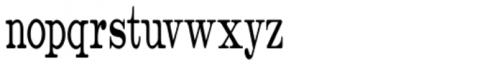 Catalog Serif Ultra Condensed JNL Font LOWERCASE