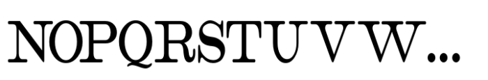 Catalog Serif XCond JNL Font UPPERCASE