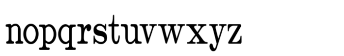 Catalog Serif XCond JNL Font LOWERCASE
