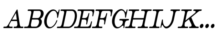 Catalog Serif XCond Obl JNL Font UPPERCASE