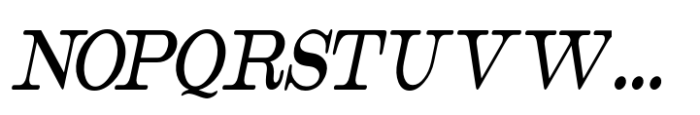 Catalog Serif XCond Obl JNL Font UPPERCASE