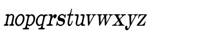 Catalog Serif XCond Obl JNL Font LOWERCASE