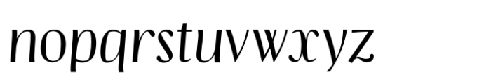 Catalyst Display Italic Font LOWERCASE