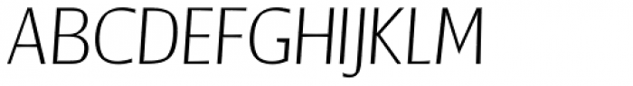 Catalyst Thin Italic Font UPPERCASE