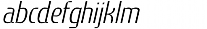 Catapult Light Italic Font LOWERCASE