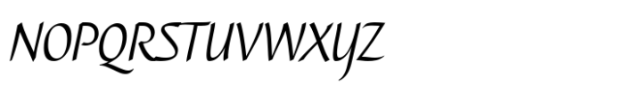 Caterina Italic Light Font UPPERCASE