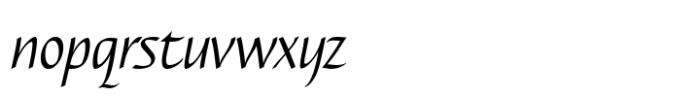 Caterina Italic Light Font LOWERCASE